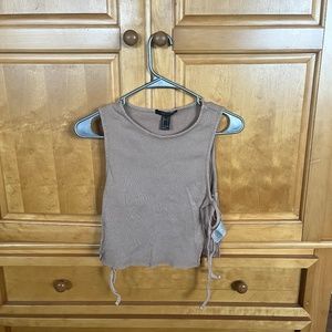 tan colored tank top